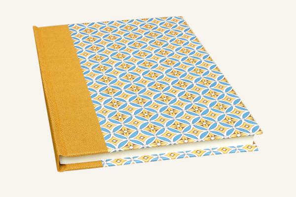 Schönes schreibbuch curry rauchblau Papeterie Schreibweise